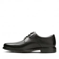 CLARKS UNKENNETH WAY - BLK LEATHER Sale 8 CLARKS UNKENNETH WAY - BLK LEATHER Sale