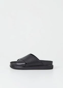 Vagabond Shoe Makers VAGABOND ERIN CROSS SLIDE - BLK New 7 Vagabond Shoe Makers VAGABOND ERIN CROSS SLIDE - BLK New