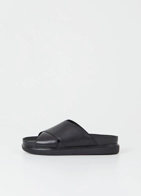 Vagabond Shoe Makers VAGABOND ERIN CROSS SLIDE - BLK New 4 Vagabond Shoe Makers VAGABOND ERIN CROSS SLIDE - BLK New