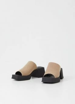 Vagabond Shoe Makers VAGABOND HENNIE TEXTILE MULE - LARK New 10 Vagabond Shoe Makers VAGABOND HENNIE TEXTILE MULE - LARK New