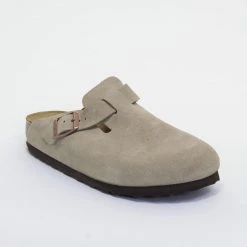 BIRKENSTOCK BOSTON SFB W - TAUPE SUEDE New