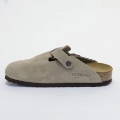 BIRKENSTOCK BOSTON SFB W - TAUPE SUEDE New