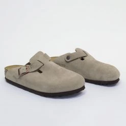 BIRKENSTOCK BOSTON SFB W - TAUPE SUEDE New