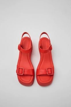 CAMPER KAAH RED BUCKLE SANDAL 7 CAMPER KAAH RED BUCKLE SANDAL