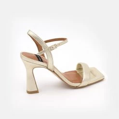 ANGEL ALAREON New ANGEL ALARCON CAROLE HEELS - GOLD