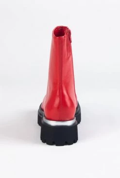 JEFFREY CAMPBELL DEVOUT RED - LUG PLTFM Boots