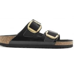 Birkenstock ARIZONA W BIG BUCKLE BK/GLD New