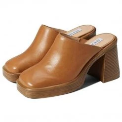 STEVE MADDEN FLIRTIE - TAN STACKED MULE New