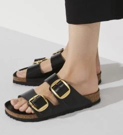 Birkenstock ARIZONA W BIG BUCKLE BK/GLD New