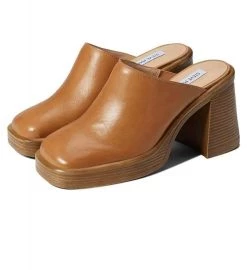 STEVE MADDEN FLIRTIE - TAN STACKED MULE New