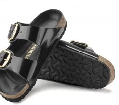 Birkenstock ARIZONA W BIG BUCKLE BK/GLD New