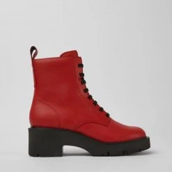 CAMPER MILAH LACE BOOT - RED New