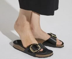 Birkenstock MADRID W BIG BUCKLE BK/GLD New