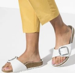 New BIRKENSTOCK MADRID W BIG BUCKLE-WHT