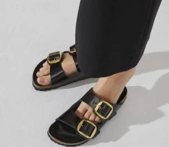 Birkenstock ARIZONA W BIG BUCKLE BK/GLD New