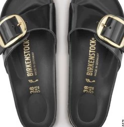 Birkenstock MADRID W BIG BUCKLE BK/GLD New