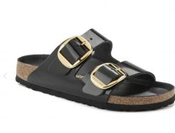 Birkenstock ARIZONA W BIG BUCKLE BK/GLD New