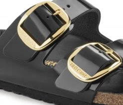 Birkenstock ARIZONA W BIG BUCKLE BK/GLD New