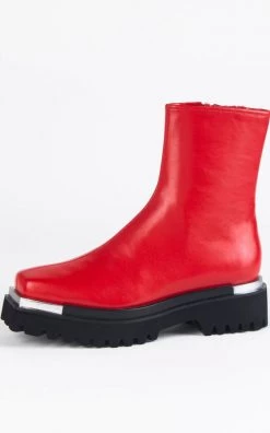 JEFFREY CAMPBELL DEVOUT RED - LUG PLTFM Boots