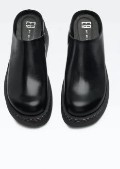 E8 By MIISTA E8 KRISTI MULE BLACK LEATHER New 10 E8 By MIISTA E8 KRISTI MULE BLACK LEATHER New
