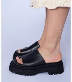 E8 By MIISTA E8 MAGGIE BLACK SLIDE New