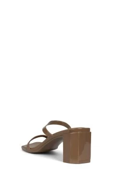 New JEFFREY CAMPBELL JAMM 3 JELLY - DUSTY TAN