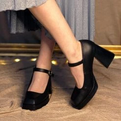 ANGEL ALAREON ANGEL ALARCON - ZAKIA MJ HEELS - BLK